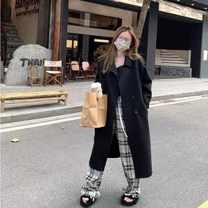 Elegant Loose-fit Slimming Casual Jacket Medium-length. New 100%